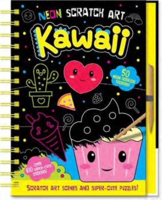Book cover of: Neon Scratch Art Kawaii