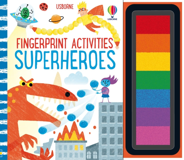 Book cover of: Fingerprint Activities Superheroes. By: WATT, FIONA