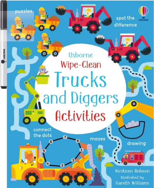 Book cover of: Wipe-Clean Trucks and Diggers Activities