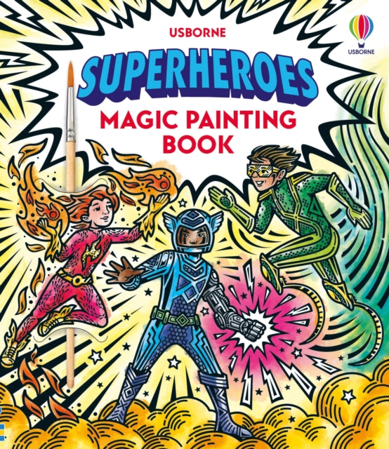 Book cover of: Superheroes Magic Painting Book