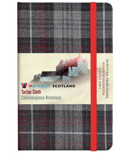 Book cover of: Waverley S.T. (M): Castle Grey Pocket Genuine Tartan Cloth Commonplace Notebook. By: POCKET 9CM x 14CM