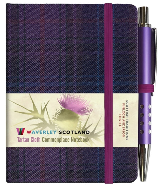 Book cover of: Waverley S.T. (S): Thistle Mini with Pen Pocket Genuine Tartan Cloth Commonplace Notebook. By: MINI & PEN 10.5CM x 7CM