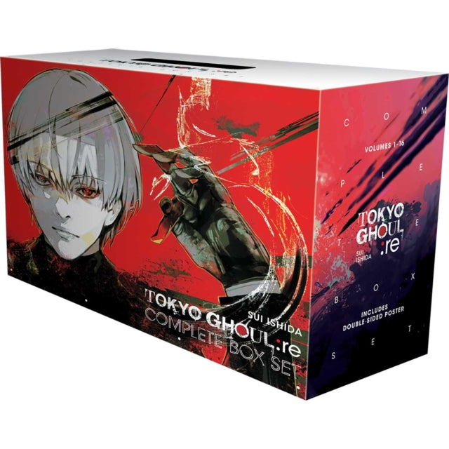 Tokyo Ghoul: re Complete Box Set, Includes vols. 1-16 with premium 9781974718474 Sui Ishida