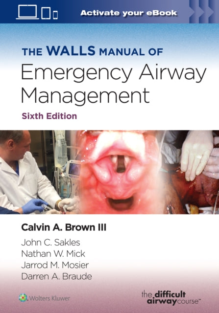 Book cover of: Walls Manual of Emergency Airway Management. By: Brown