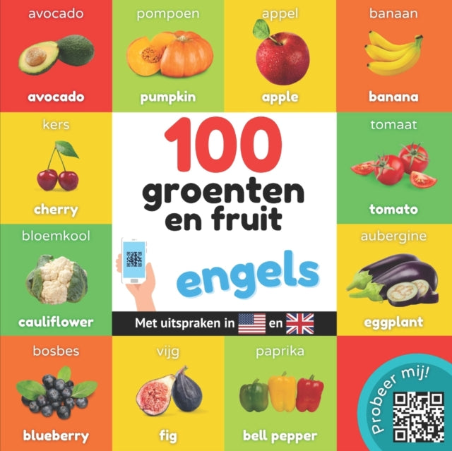 Book cover of: 100 groenten en fruit in engels