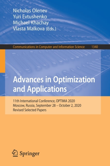 Book cover of: Advances in Optimization and Applications. By: Nicholas Olenev