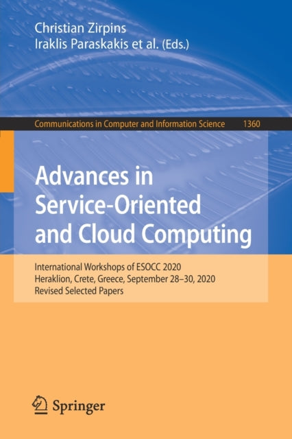 Book cover of: Advances in Service-Oriented and Cloud Computing. By: Christian Zirpins
