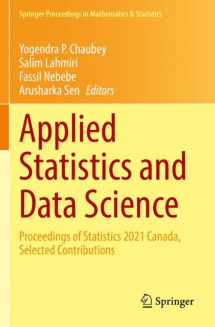 Book cover of: Applied Statistics and Data Science. By: Yogendra P. Chaubey