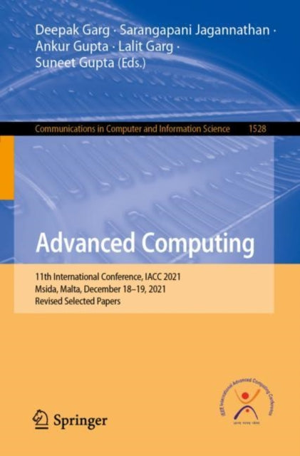 Book cover of: Advanced Computing. By: Deepak Garg