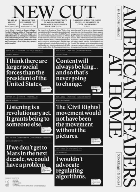 Book cover of: American Readers at Home - New Cut. By: Ludovic Balland