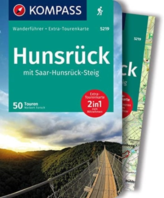 Book cover of: Hunsruck mit Saar-Hunsruck-Steig, 50 Touren wanderfuhrer + Extra-Tourenkarte