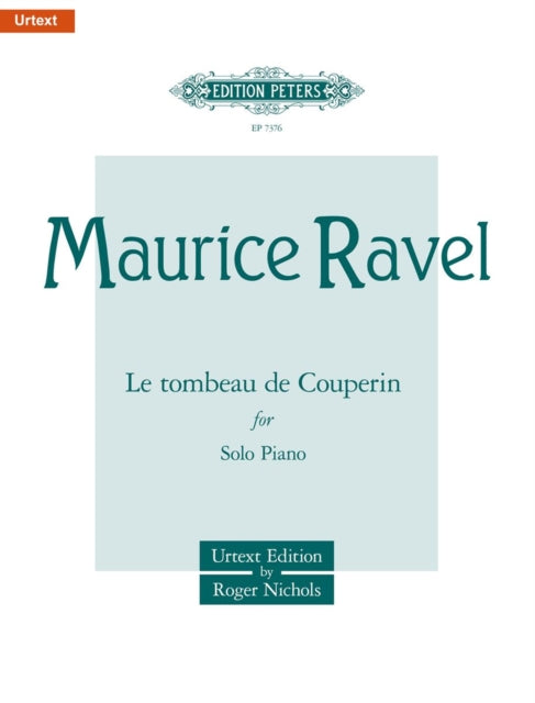 Book cover of: Le tombeau de Couperin for Piano