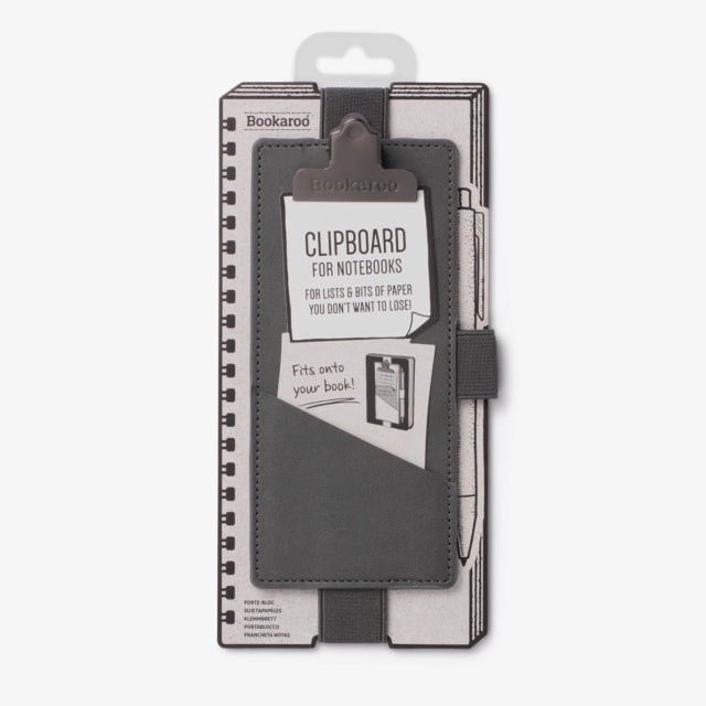 Book cover of: Bookaroo Notebook Clipboard - Charcoal