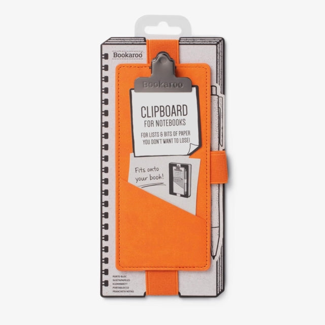 Book cover of: Bookaroo Notebook Clipboard - Orange