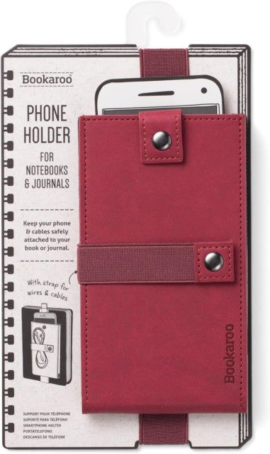 Book cover of: Bookaroo Phone Holder - Dark Red