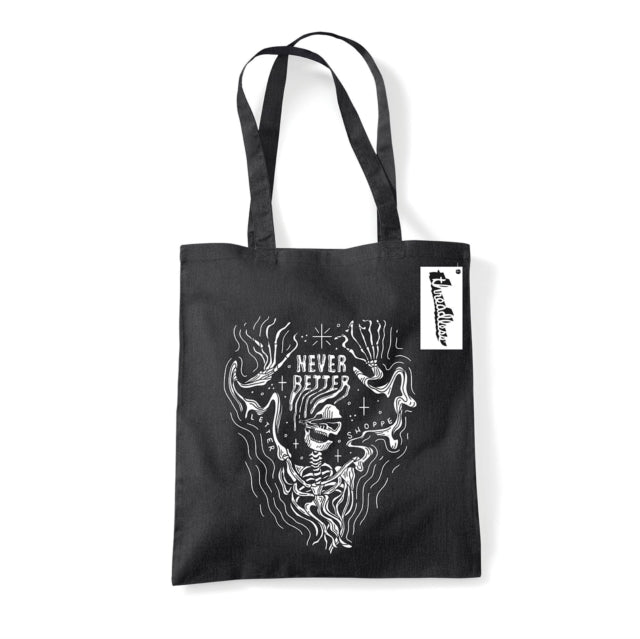 Book cover of: Letter Shoppe (Never Better Said) Black Tote Bag