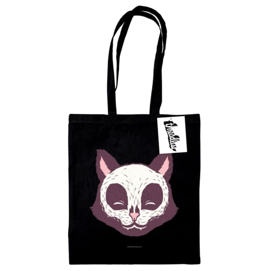 Book cover of: Tobe Fonseca (Cat Skull Face) Black Tote Bag