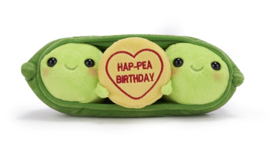 Book cover of: Love Hearts 9" Hap-Pea Birthday Plush Gift