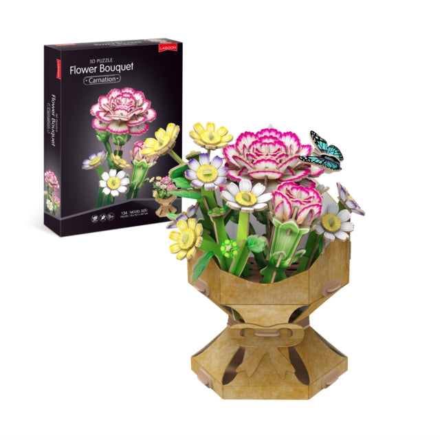 Carnation Flower Bouquet 3D Puzzle