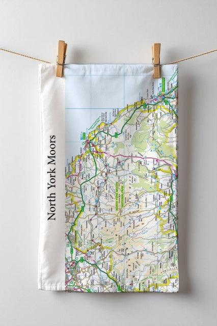 Book cover of: OS Map Tea-towel - North York Moors National Park