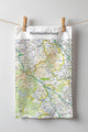 Book cover of: OS Map Tea-towel - Northumberland National Park