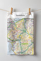 Book cover of: OS Map Tea-towel - Snowdonia National Park