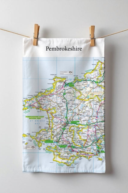 Book cover of: OS Map Tea-towel - Pembrokeshire Coast National Park