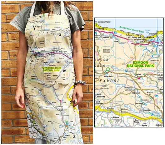 Book cover of: OS Map Adult Apron - Exmoor National Park