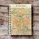 Book cover of: OS Map Wooden Lined Notebook - Lake District National Park