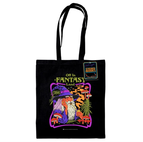 Steven Rhodes (Off In Fantasy Land) Black Tote Bag