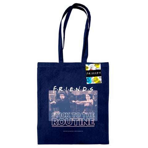 Friends (Stick To The Routine) French Navy Tote Bag