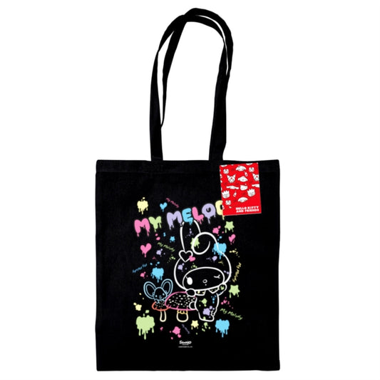 Book cover of: My Melody (Paint) Black Tote Bag