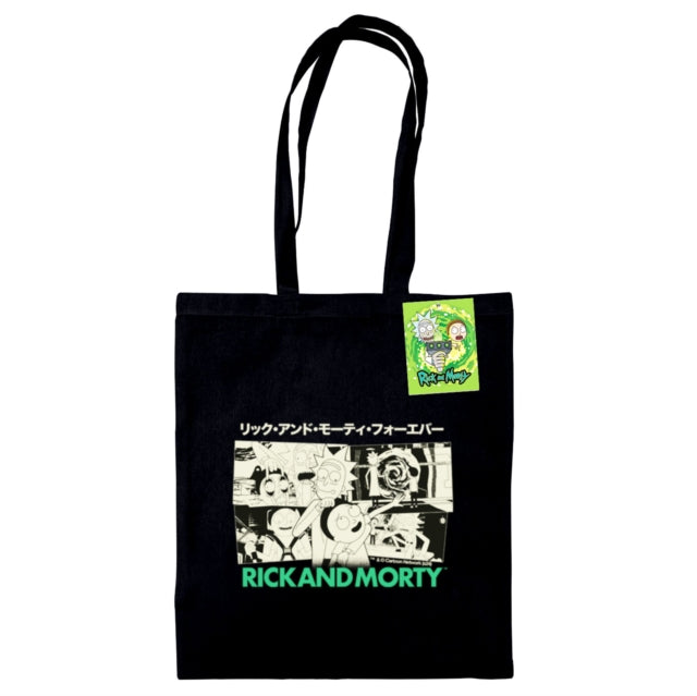 Book cover of: Rick And Morty (Manga-Zine) Black Tote Bag