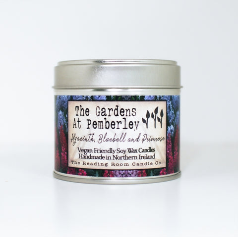 Gardens at Pemberley- Scented Soy Candle- Hyacinth, Bluebell and Primrose