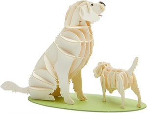 Golden Retriever Dog Card Puzzle
