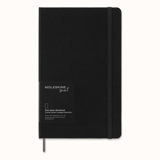 Book cover of: Moleskine Large Plain Hardcover Smart Notebook