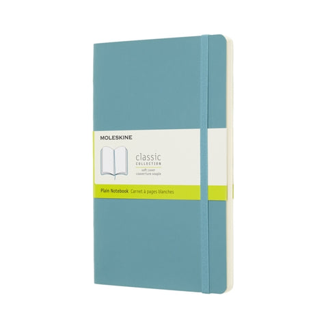 Moleskine Reef Blue Notebook Large Plain Soft