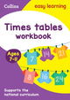 Book cover of: Times Tables Workbook Ages 7-11. By: Collins Easy Learning