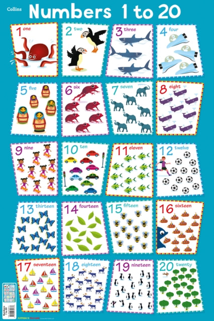 Book cover of: Numbers 1 - 20. By: Steve Evans