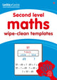 Book cover of: Second Level Wipe-Clean Maths Templates for CfE Primary Maths. By: Leckie