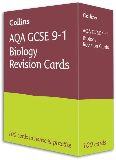 AQA GCSE 9-1 Biology Revision Cards, Ideal for the 2026 and 2027 Exams 9780008353896 Collins Collins GCSE