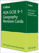 Book cover of: AQA GCSE 9-1 Geography Revision Cards. By: Collins Collins GCSE