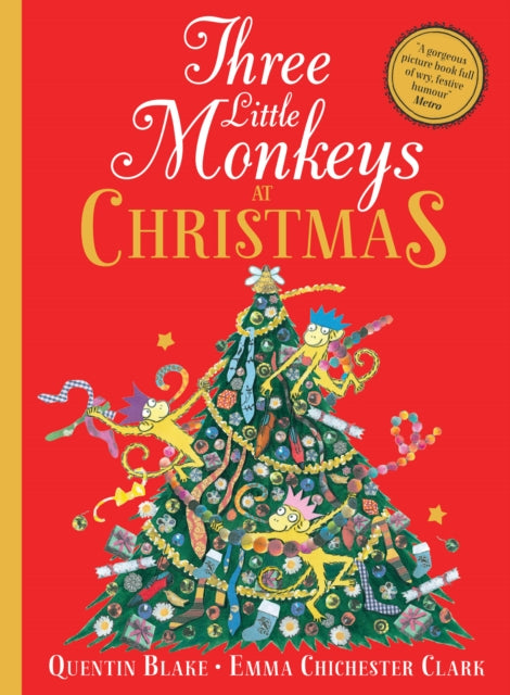 Three Little Monkeys at Christmas 9780008413323 Quentin Blake