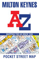 Book cover of: Milton Keynes A-Z Pocket Street Map. By: A-Z maps