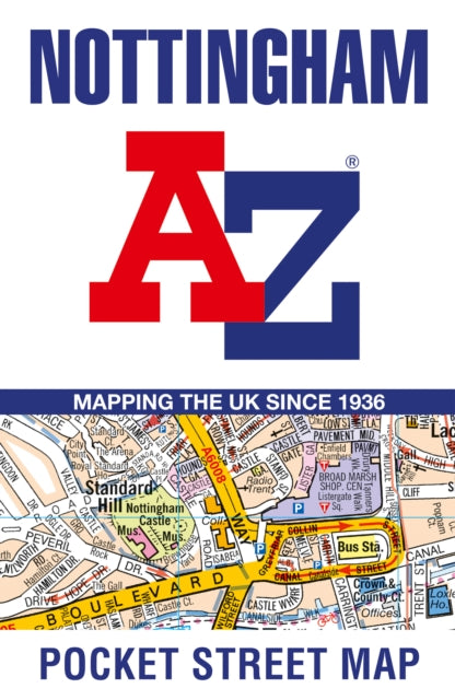 Book cover of: Nottingham A-Z Pocket Street Map. By: A-Z maps