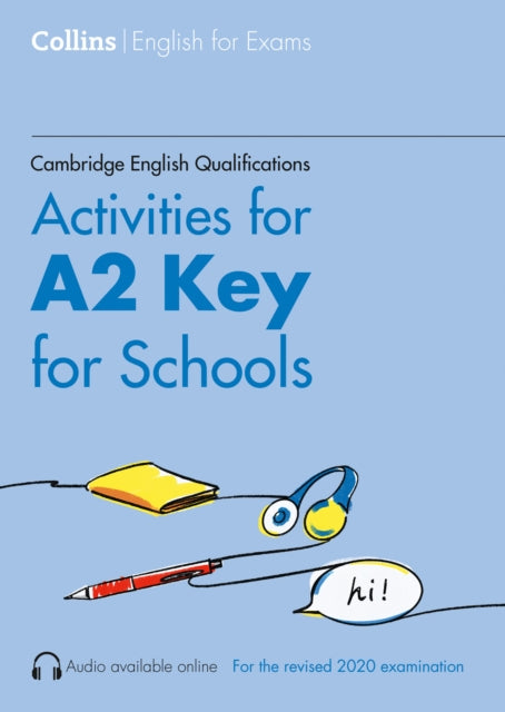 Book cover of: Activities for A2 Key for Schools. By: Rebecca Adlard