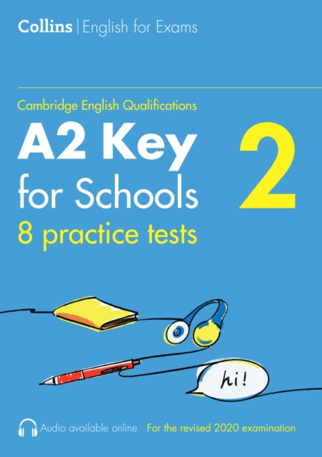 Book cover of: Practice Tests for A2 Key for Schools (KET) (Volume 2). By: Patrick McMahon