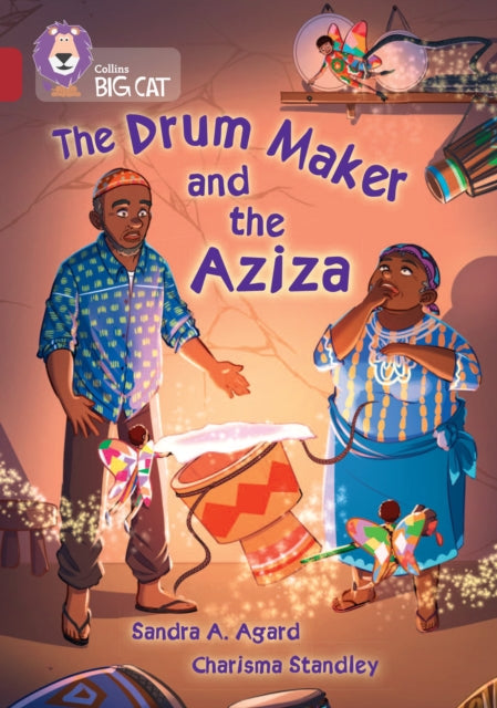 Book cover of: Drum Maker and the Aziza. By: Collins Big Cat