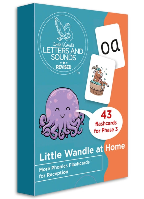 Book cover of: Little Wandle at Home More Phonics Flashcards for Reception