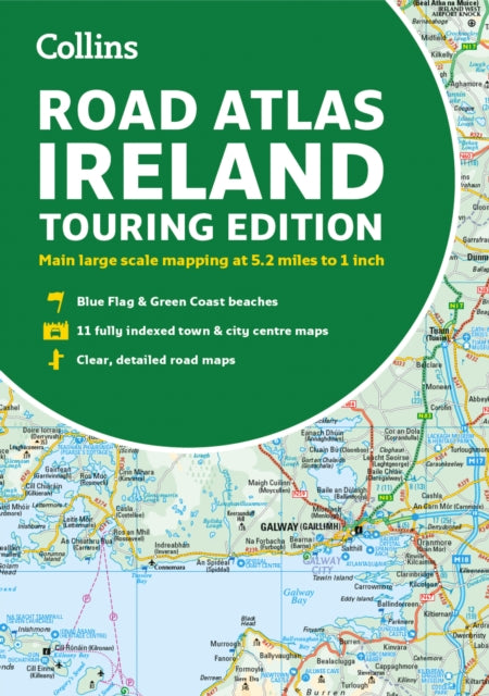 Road Atlas Ireland, Touring Edition A4 Paperback 9780008597672 Collins Maps